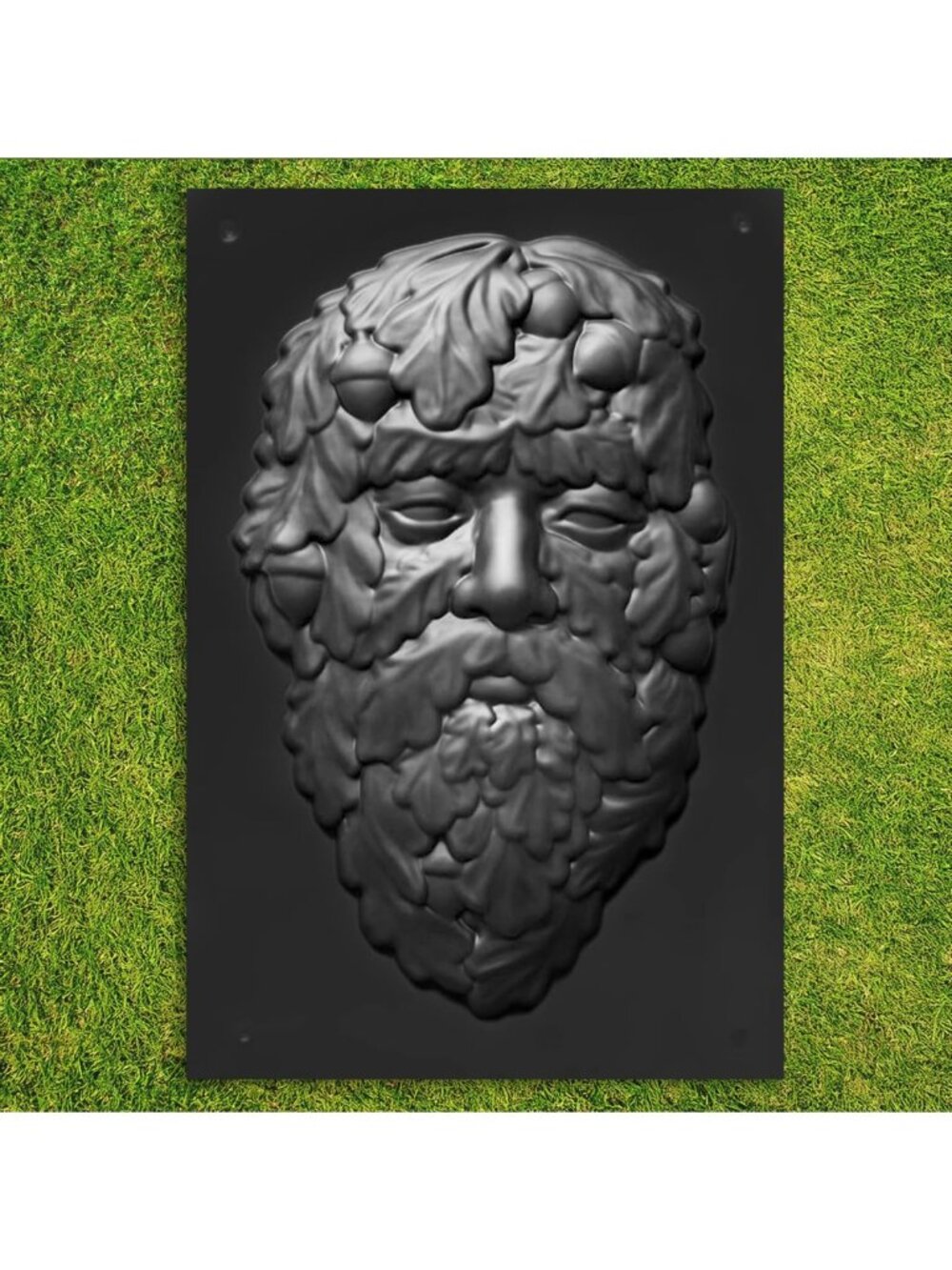 Old Man Face Tree Planter Mold - Concrete Gargoyle & Green Man Plaque DIY